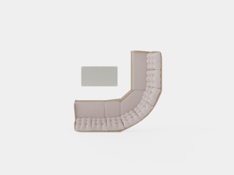 Easton corner sofa 3D Model