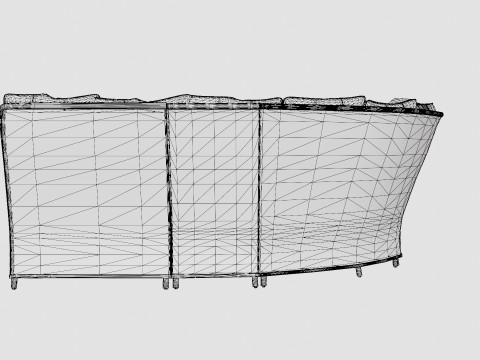 Easton corner sofa 3D Model