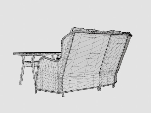 Easton corner sofa 3D Model