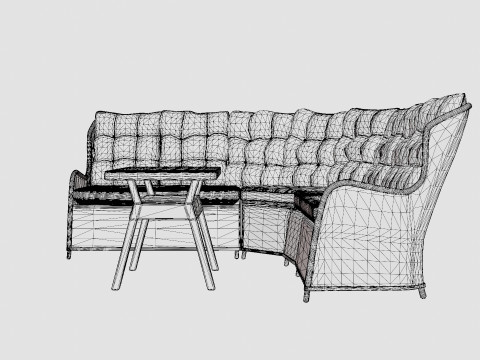 Easton corner sofa 3D Model