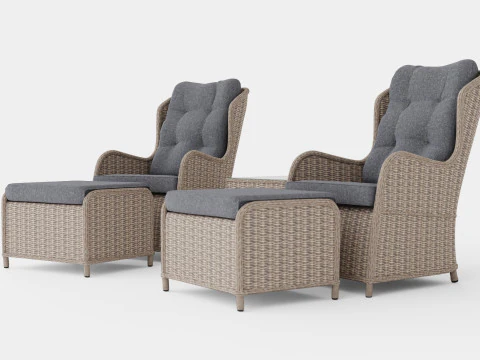 Easton cafe set 3D Model
