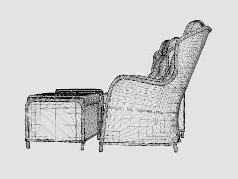 Easton cafe set 3D Model