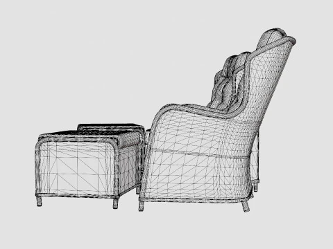 Easton cafe set 3D Model