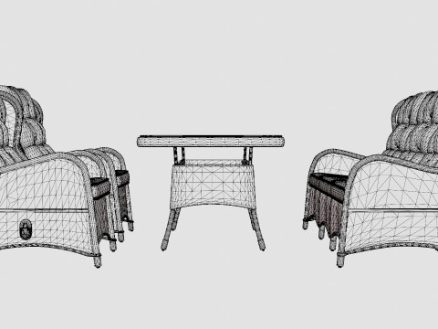 Easton sofa set 3D Модель