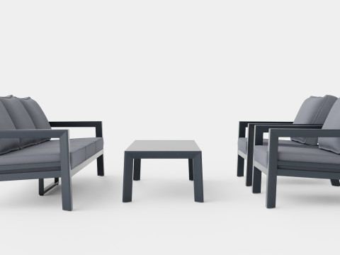 Lycke sofa set 3D Model