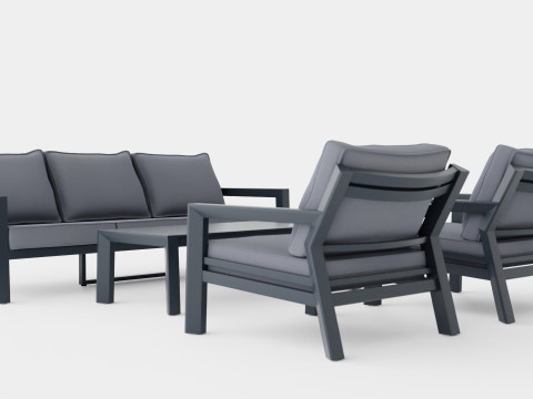 Lycke sofa set 3D Modell