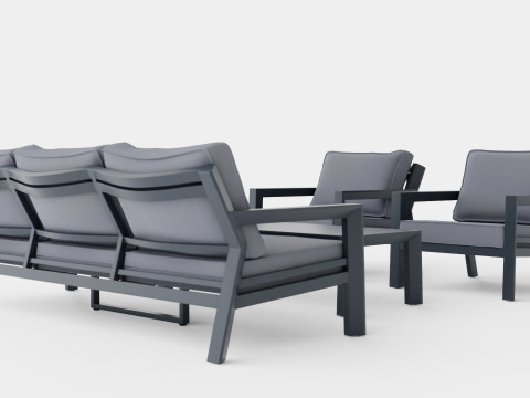 Lycke sofa set 3D Modell