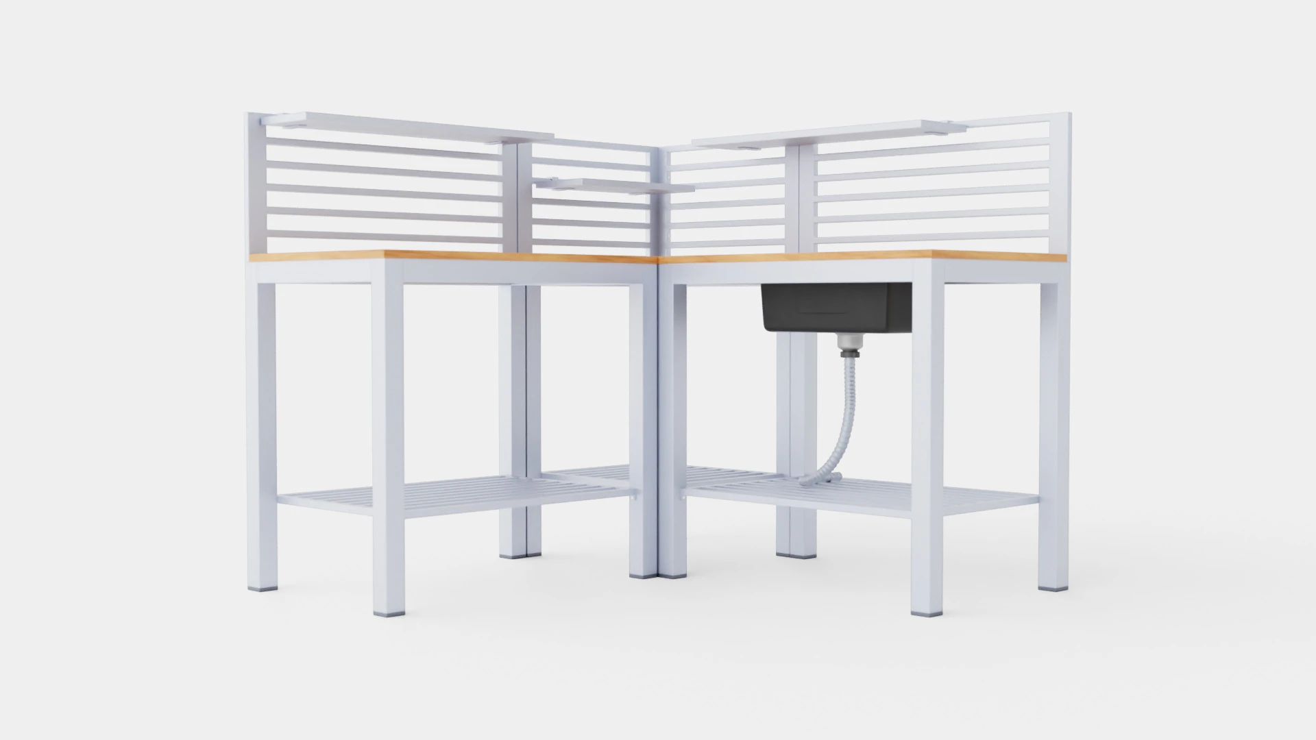 Ellos outdoor kitchen 3D Model .c4d .max .obj .3ds .fbx .stl .blend 