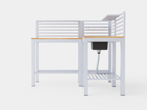 엘로스 야외 주방 3D 모델