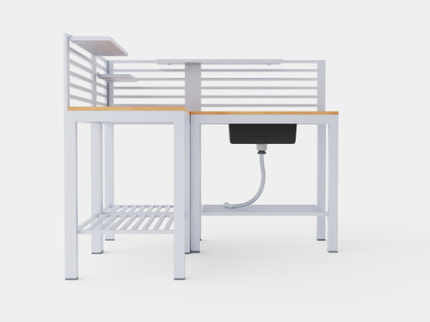 엘로스 야외 주방 3D 모델