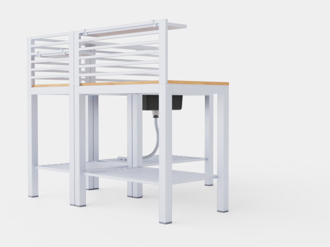 엘로스 야외 주방 3D 모델