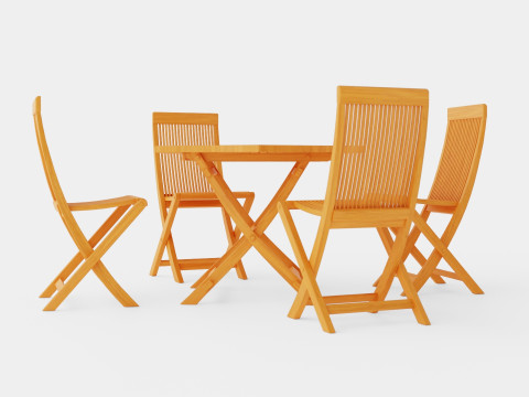 Viken dining set 3D 모델
