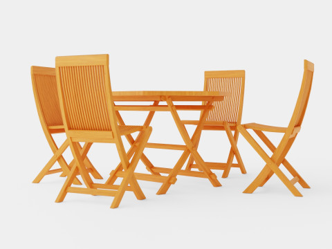Viken dining set 3D 모델