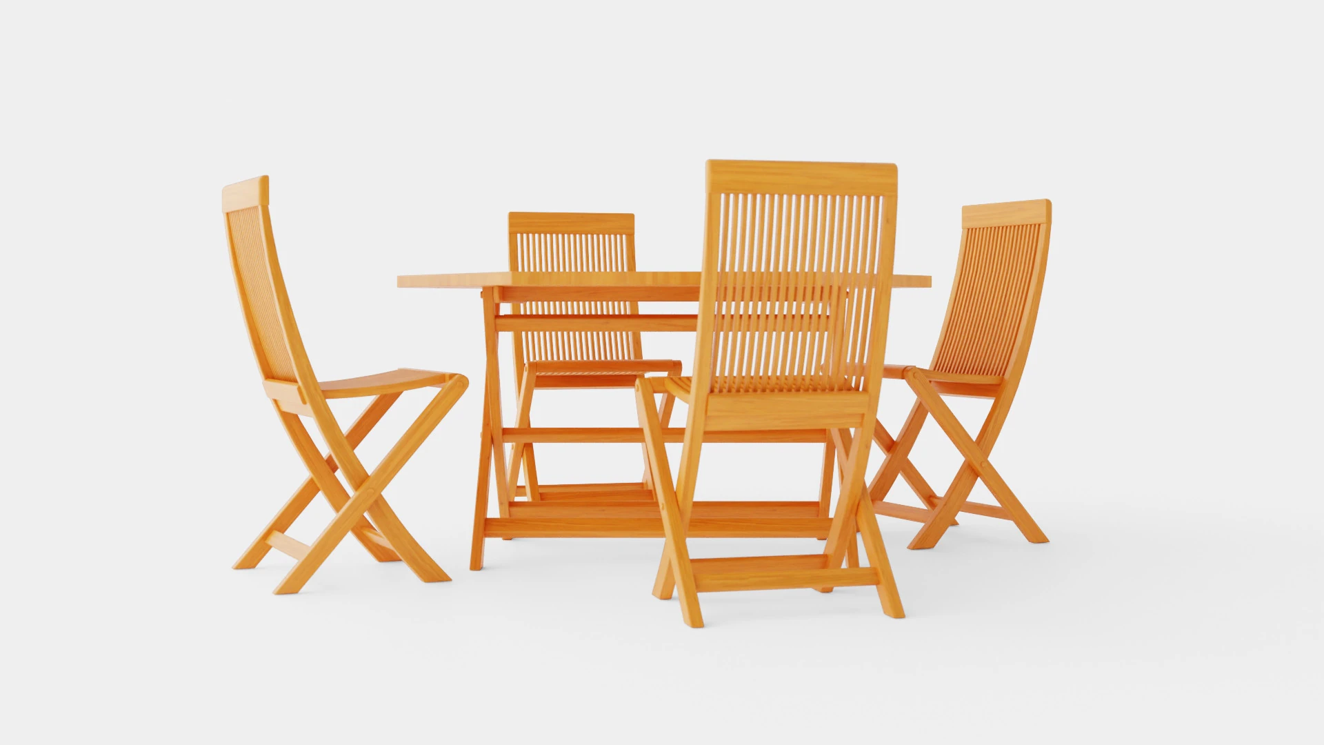 Viken dining set 3D Model .c4d .max .obj .3ds .fbx .stl .blend