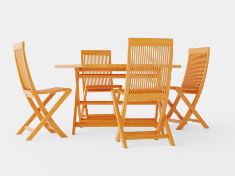 Viken dining set Modèle 3D