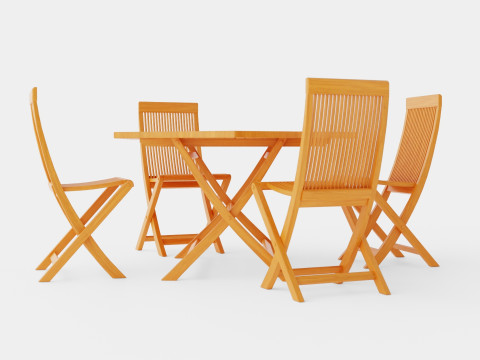 Viken dining set Modello 3D