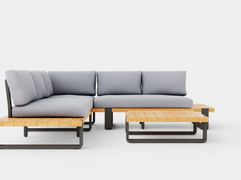 Long Island sofa set 3D Model