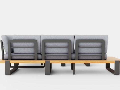 Long Island sofa set 3D 模型