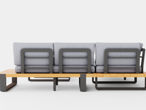 Long Island sofa set 3D 模型