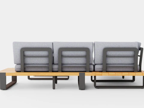 Long Island sofa set 3D Model