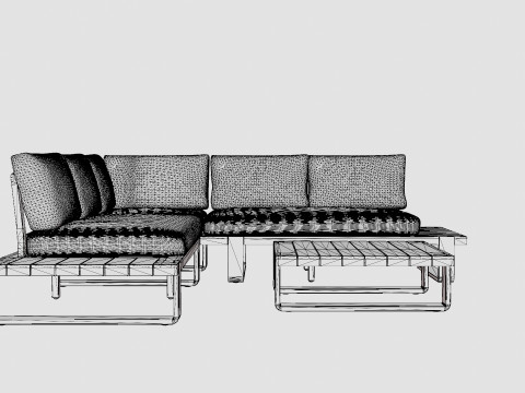 Long Island sofa set 3D 模型