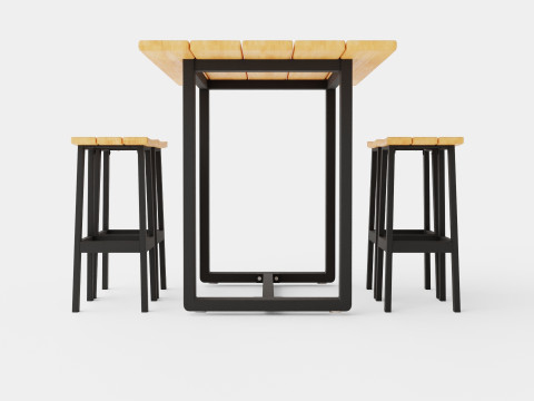 Long Island bar set 3Dモデル