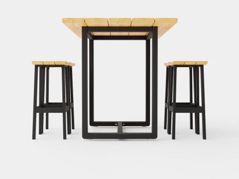 Long Island bar set 3D Model