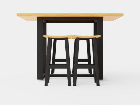 Long Island bar set 3Dモデル