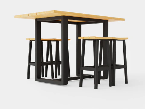 Long Island bar set 3D Model