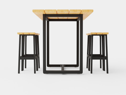 Long Island bar set 3Dモデル