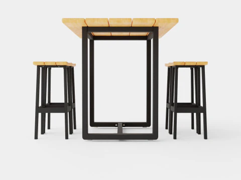 Long Island bar set 3D Model