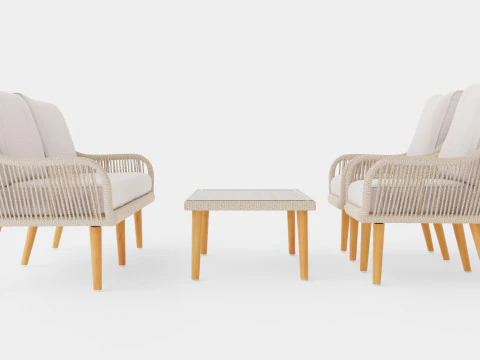 Fargo sofa set 3D Model