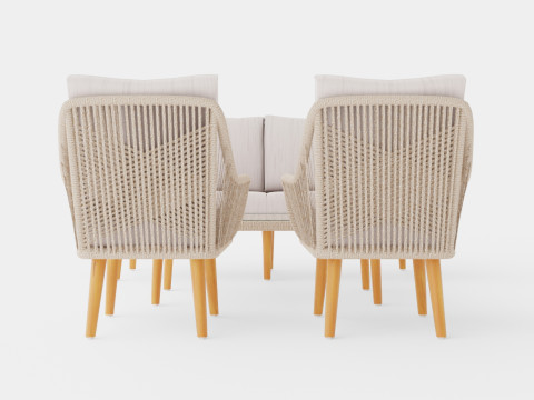 Fargo sofa set 3D 모델
