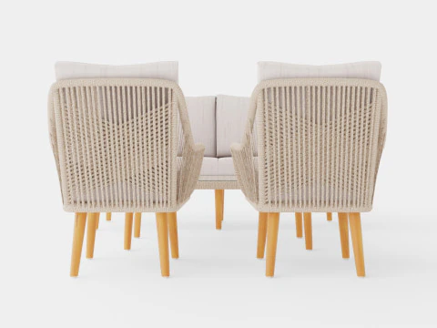 Fargo sofa set 3D Model