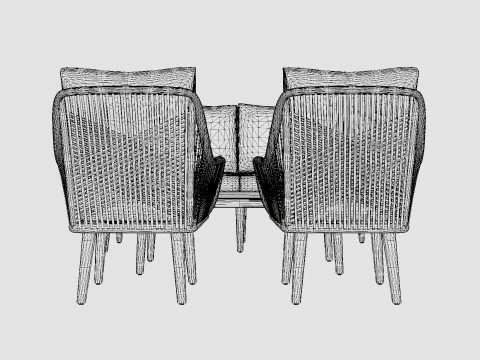 Fargo sofa set 3D Model