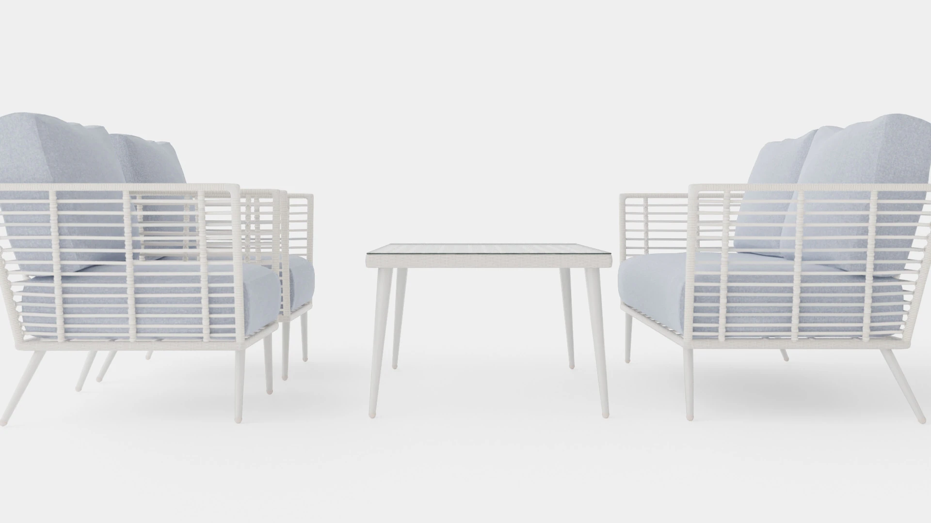 Bari sofa set 3D Model .c4d .max .obj .3ds .fbx .stl .blend 