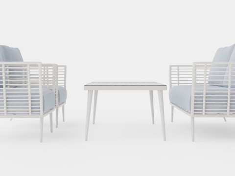 Bari sofa set Model 3D
