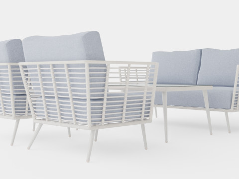 Bari sofa set Modelo 3D