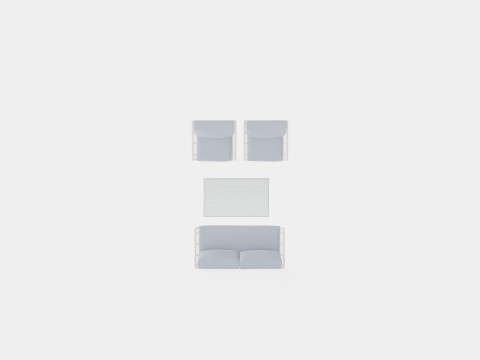 Bari sofa set Modelo 3D