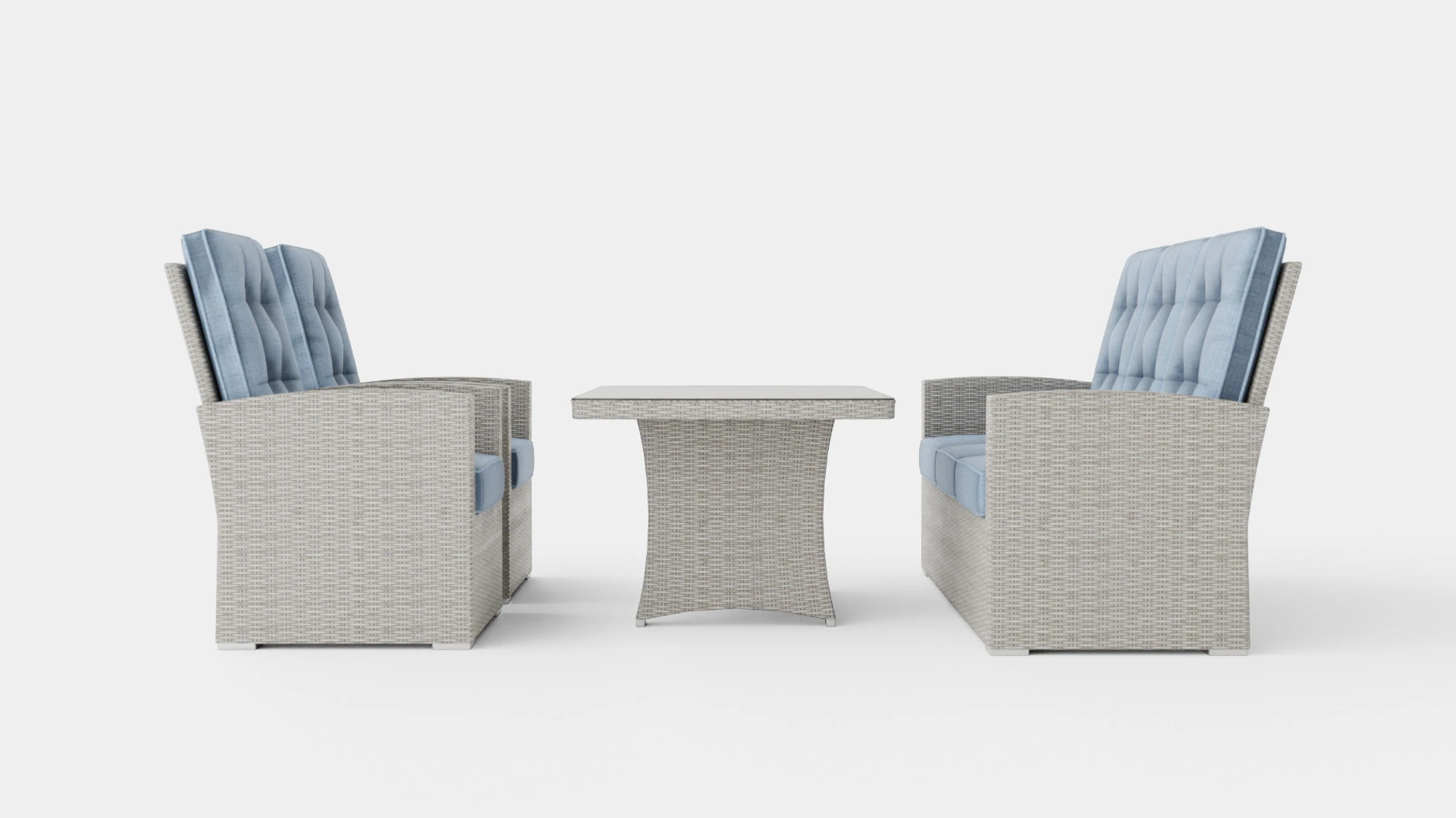 York sofa set 3D Model .c4d .max .obj .3ds .fbx .stl .blend 