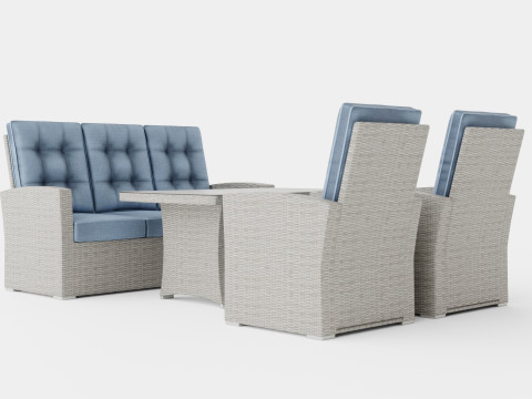 York sofa set 3D-Modell