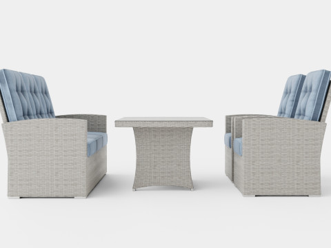 York sofa set 3D-Modell