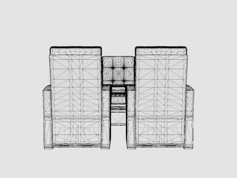 York sofa set 3D-Modell