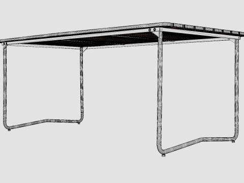 New England Table 3D Model