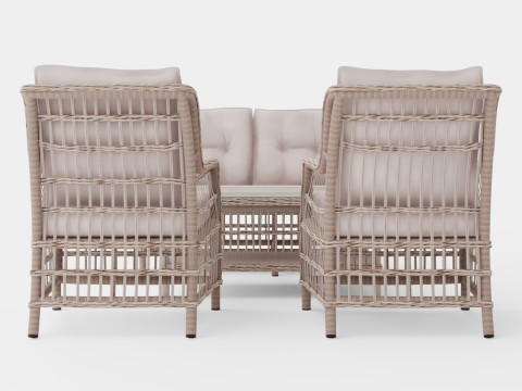 New England sofa set Model 3D
