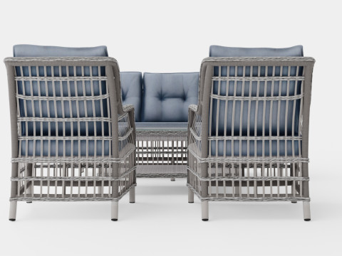 New England sofa set Modèle 3D