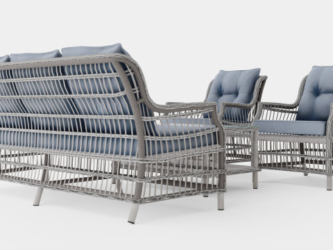 New England sofa set Modèle 3D