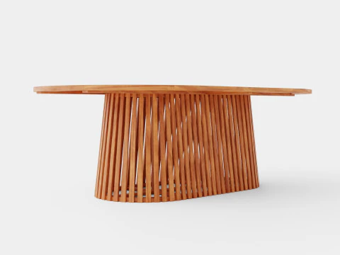 Table &agrave; manger de la Barbade Modèle 3D