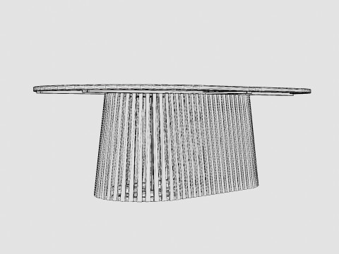 Barbados dining table 3D 모델