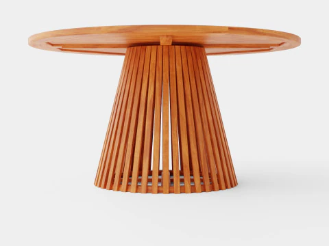 Table &agrave; manger de la Barbade Modèle 3D